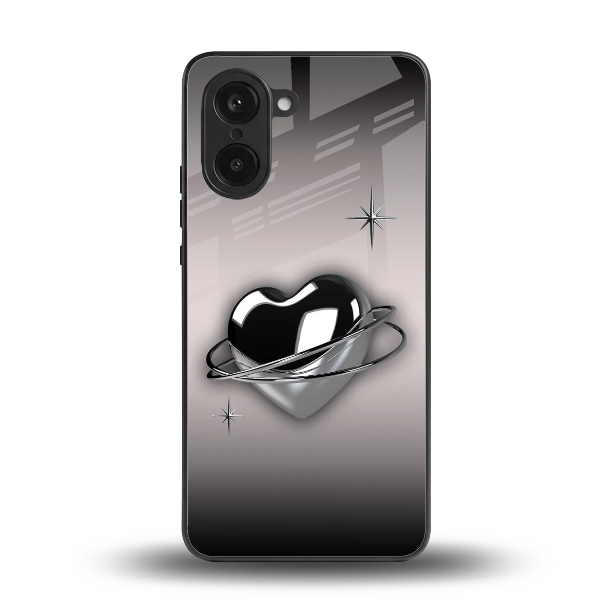Holo Heart back phone cover | glass case for oneplus nord ce5 5g