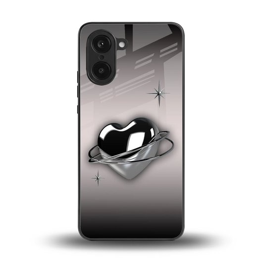 Holo Heart back phone cover | glass case for oneplus nord ce5 5g