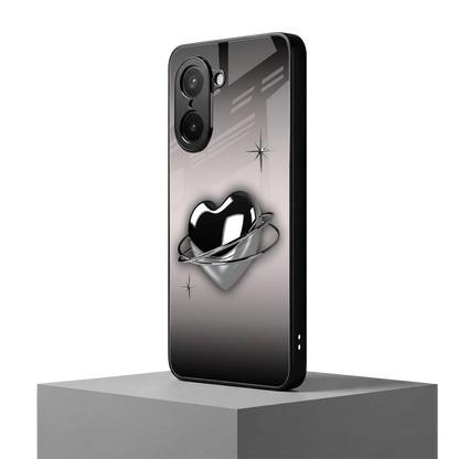 Holo Heart oneplus nord ce5 5g mobile cover | shockproof glass phone case