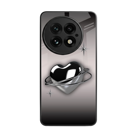 Holo Heart back phone cover | glass case for oneplus 13