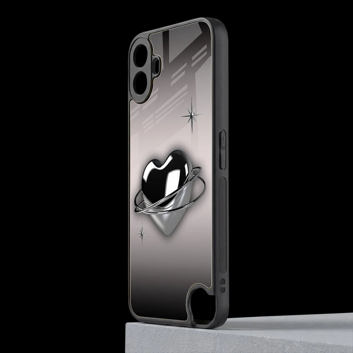 Holo Heart cmf nothing phone 1 mobile cover | shockproof glass phone case