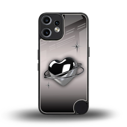 Holo Heart back phone cover | glass case for cmf nothing phone 2 pro