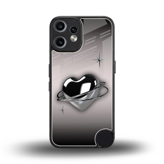 Holo Heart back phone cover | glass case for cmf nothing phone 2 pro