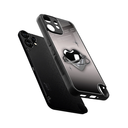 Holo Heart sleek cmf nothing phone 2 pro cover with tempered glass back and TPU edges