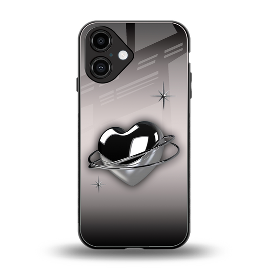 Holo Heart Phone Case for Iphone 16 | Glass Case