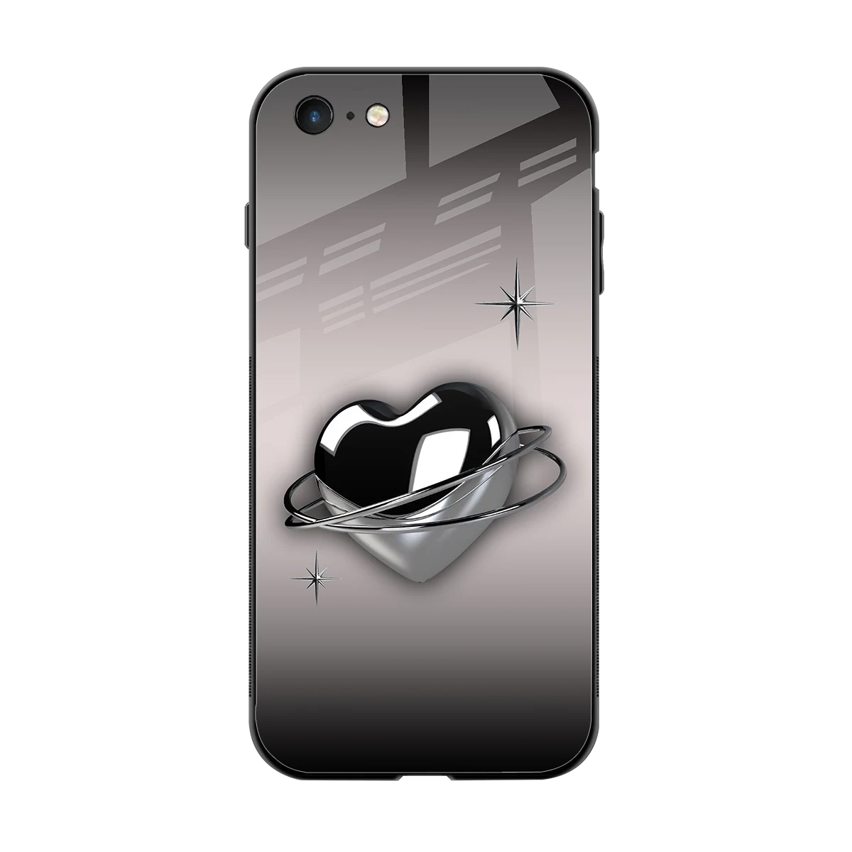 Holo Heart back phone cover | glass case for iphone 6