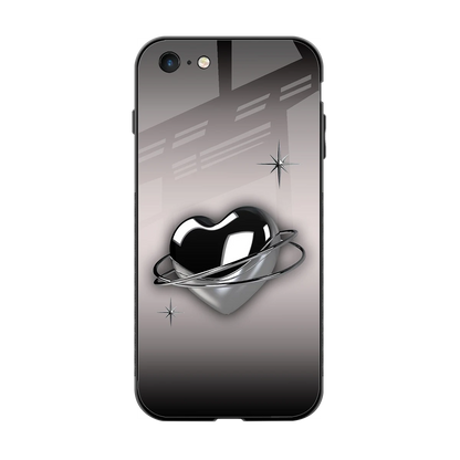 Holo Heart back phone cover | glass case for iphone 6