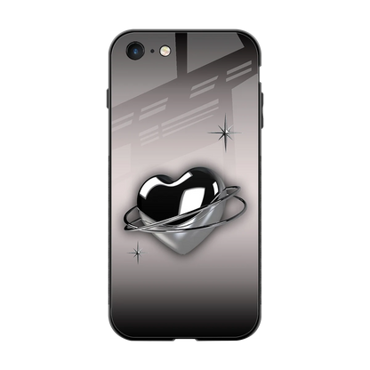 Holo Heart back phone cover | glass case for iphone 7
