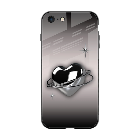 Holo Heart back phone cover | glass case for iphone 7