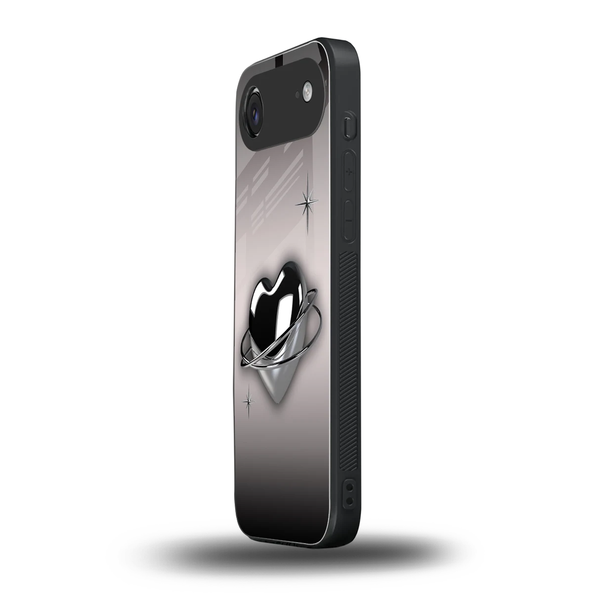 Holo Heart iphone air mobile cover | shockproof glass phone case