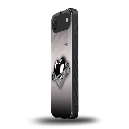 Holo Heart iphone air mobile cover | shockproof glass phone case