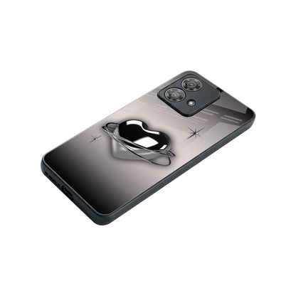 Holo Heart stylish phone case for motorola edge 40 neo 5g | glossy glass and slim fit