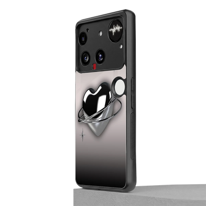 Holo Heart nothing phone 3 mobile cover | shockproof glass phone case