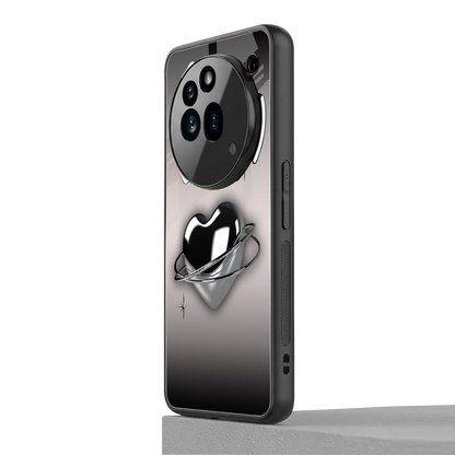 Holo Heart nothing phone 3a pro mobile cover | shockproof glass phone case