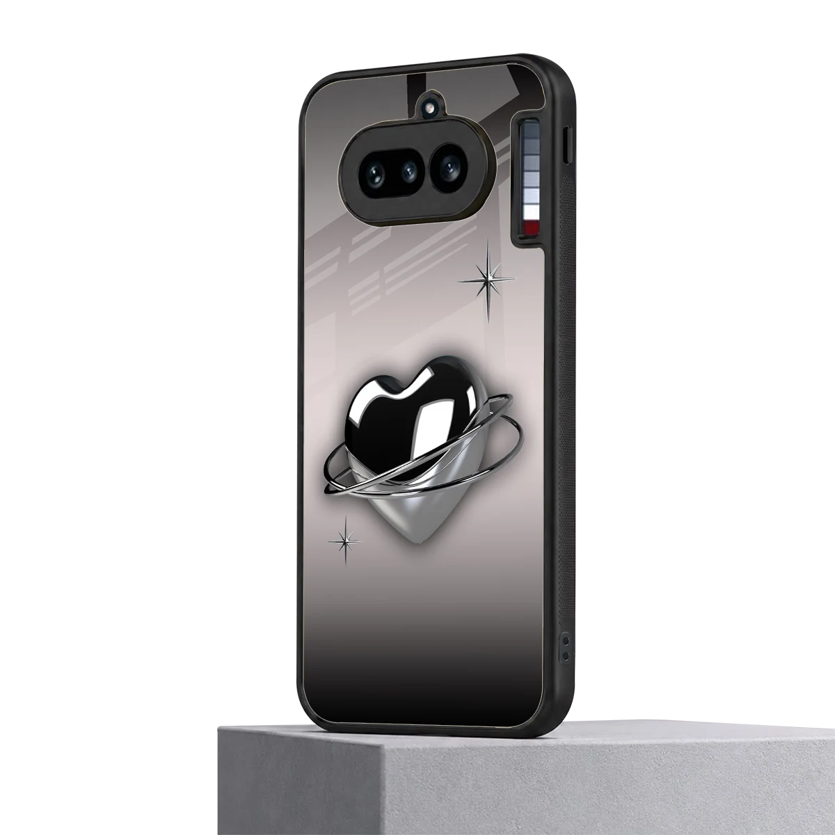 Holo Heart nothing phone 4a mobile cover | shockproof glass phone case