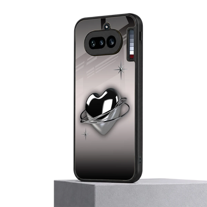 Holo Heart nothing phone 4a mobile cover | shockproof glass phone case