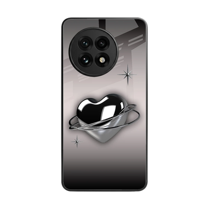 Holo Heart back phone cover | glass case for oneplus 13r