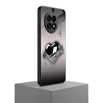 Holo Heart oneplus 13r mobile cover | shockproof glass phone case
