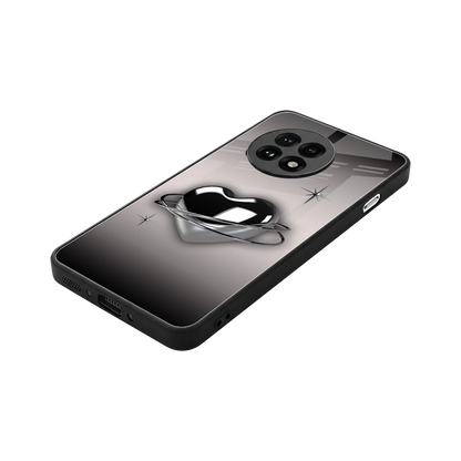 Holo Heart stylish phone case for oneplus 13r | glossy glass and slim fit