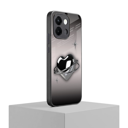 Holo Heart oneplus 13s mobile cover | shockproof glass phone case