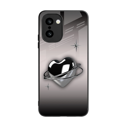 Holo Heart back phone cover | glass case for oneplus 15r