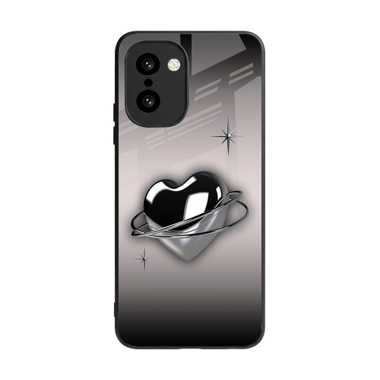 Holo Heart back phone cover | glass case for oneplus 15r