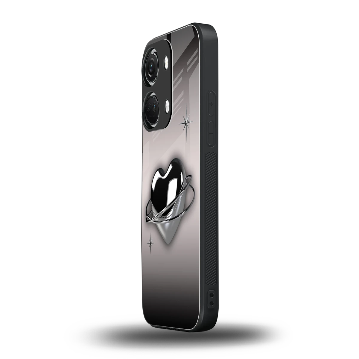 Holo Heart oneplus nord 3 mobile cover | shockproof glass phone case