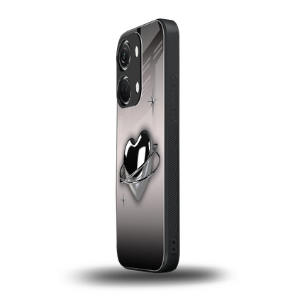 Holo Heart oneplus nord 3 mobile cover | shockproof glass phone case