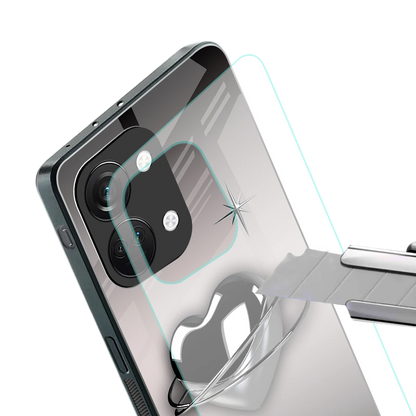 Holo Heart stylish phone case for oneplus nord 3 | glossy glass and slim fit