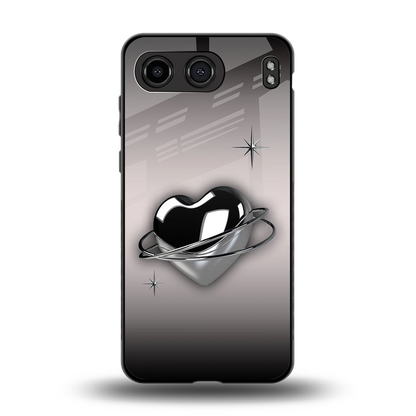 Holo Heart back phone cover | glass case for oneplus nord 4