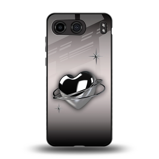 Holo Heart back phone cover | glass case for oneplus nord 4