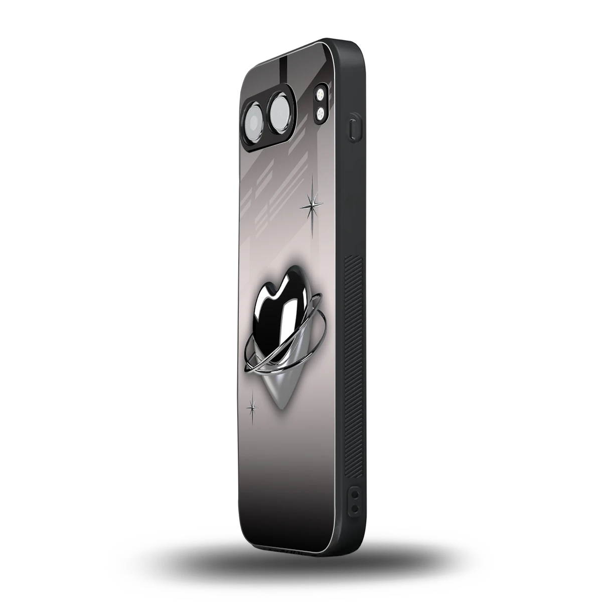 Holo Heart oneplus nord 4 mobile cover | shockproof glass phone case