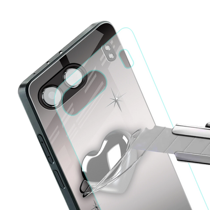 Holo Heart stylish phone case for oneplus nord 4 | glossy glass and slim fit