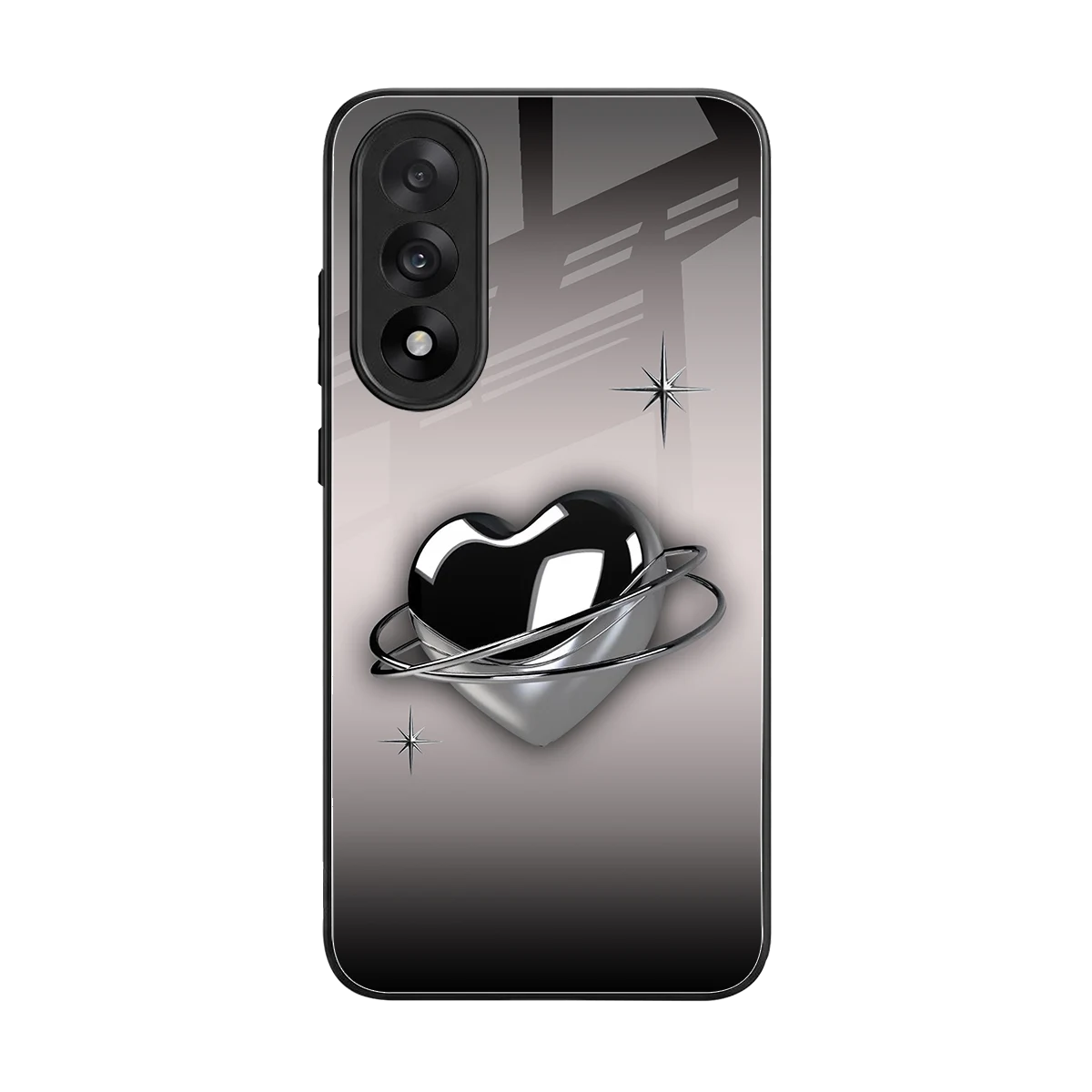 Holo Heart back phone cover | glass case for oneplus nord 5