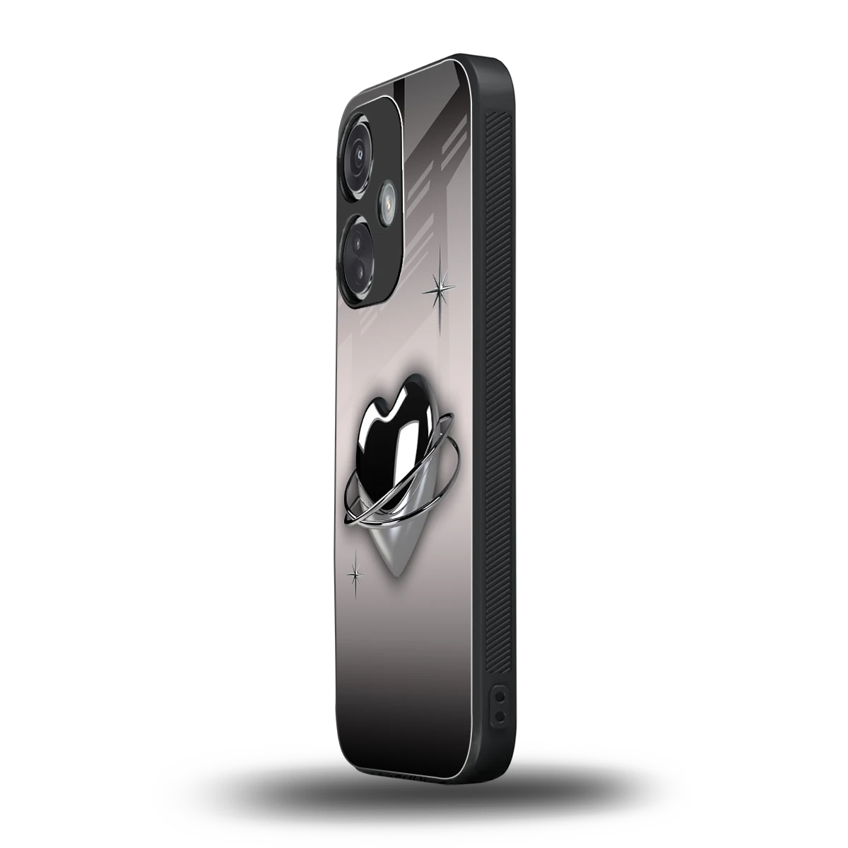 Holo Heart oneplus nord ce 3 mobile cover | shockproof glass phone case