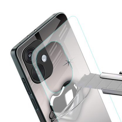 Holo Heart stylish phone case for oneplus nord ce 3 | glossy glass and slim fit