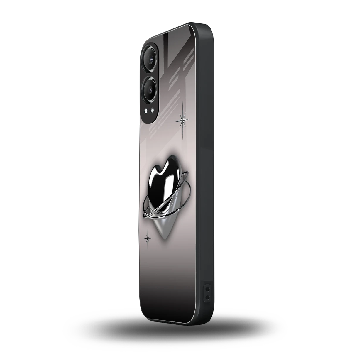 Holo Heart oneplus nord ce 4 lite mobile cover | shockproof glass phone case