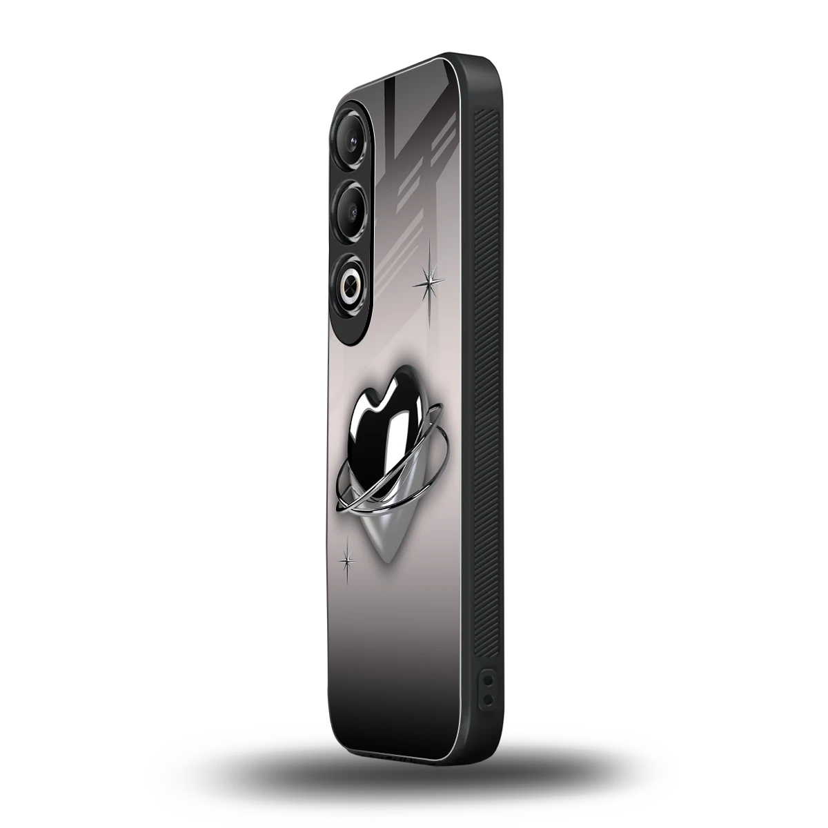 Holo Heart oneplus nord ce 4 mobile cover | shockproof glass phone case