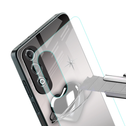 Holo Heart stylish phone case for oneplus nord ce 4 | glossy glass and slim fit