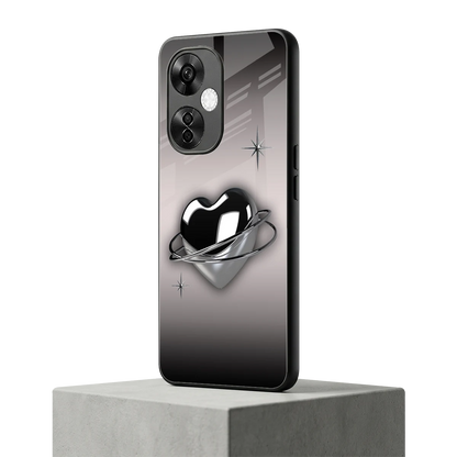 Holo Heart oneplus nord ce 3 lite mobile cover | shockproof glass phone case
