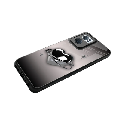 Holo Heart stylish phone case for oneplus nord ce 2 | glossy glass and slim fit
