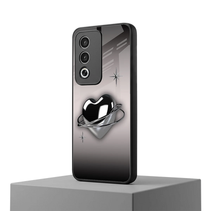 Holo Heart oppo a3 pro mobile cover | shockproof glass phone case