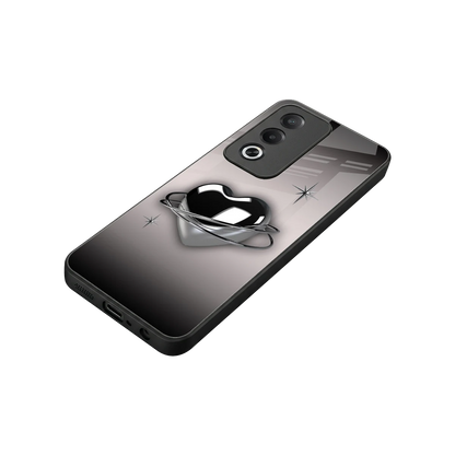 Holo Heart stylish phone case for oppo a3 pro | glossy glass and slim fit