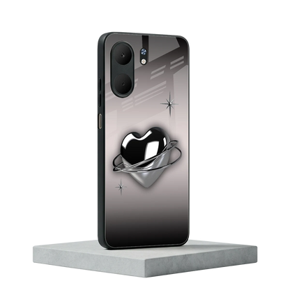 Holo Heart oppo a5x 5g mobile cover | shockproof glass phone case