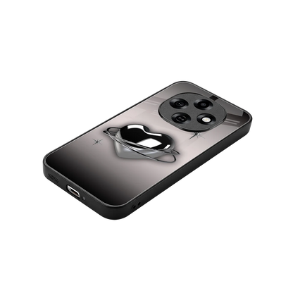 Holo Heart stylish phone case for oppo f31 pro 5g | glossy glass and slim fit