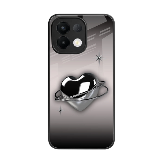Holo Heart back phone cover | glass case for oppo k13 5g