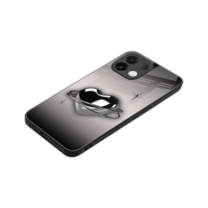 Holo Heart stylish phone case for oppo k13 5g | glossy glass and slim fit