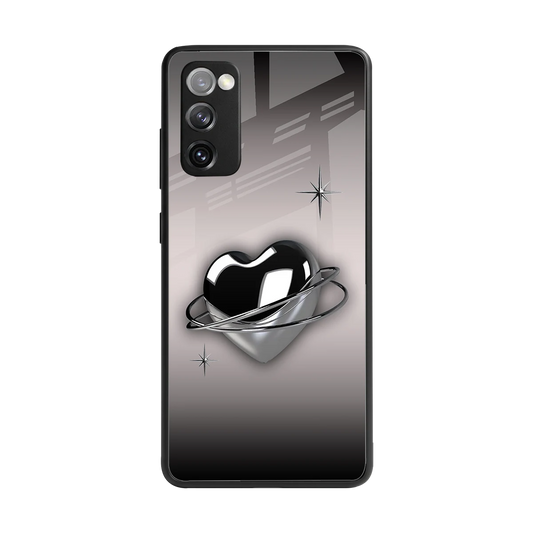 Holo Heart back phone cover | glass case for samsung galaxy s20 fe