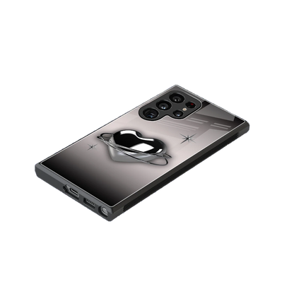 Holo Heart stylish phone case for samsung galaxy s23 ultra | glossy glass and slim fit