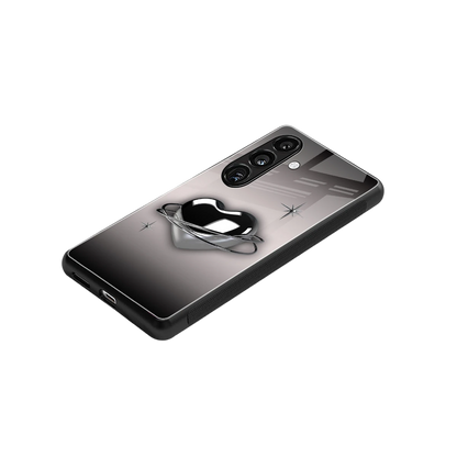 Holo Heart stylish phone case for samsung galaxy s24 plus | glossy glass and slim fit